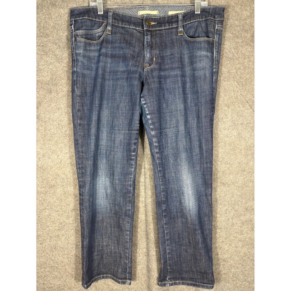 Gap 1969 Limited Edition Womens Blue Straight Leg Jeans Dark Wash Size 14R 58136